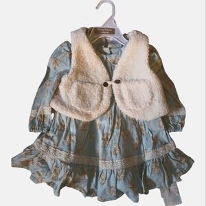 Tommy Bahama size 12 months infant dress and matching vest new with tags